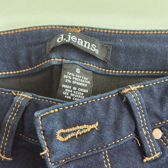 d Jeans size 6 navy denim - Picture 3 of 4